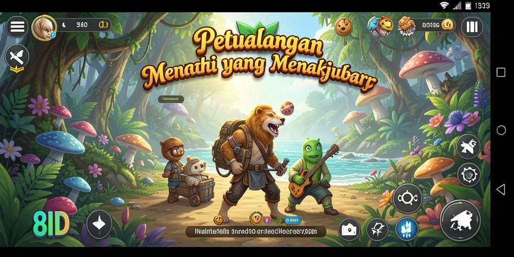 Tampilan gameplay menarik di dunia petualangan penuh tantangan.