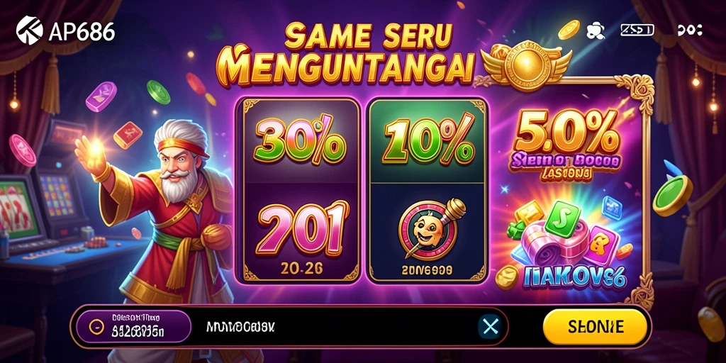 Tampilan screenshot AP686 menampilkan keseruan gameplay Slot yang menawan.