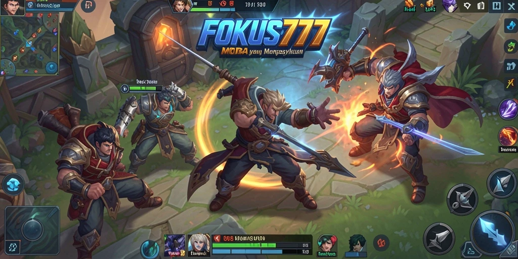 Tampilan aksi seru dalam gameplay FOKUS777 yang mendebarkan.