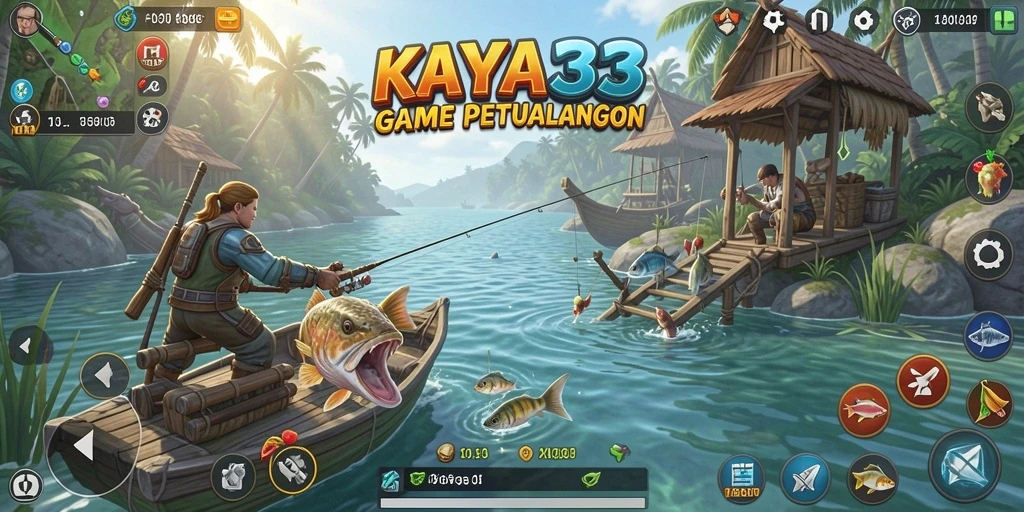 Tampilan gameplay KAYA33 yang seru saat memancing.