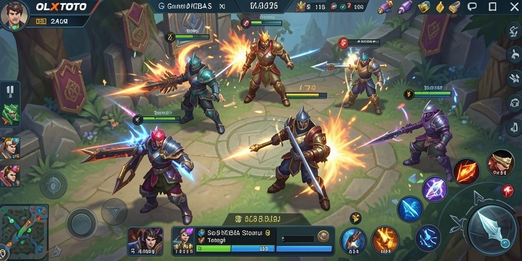 Screenshot gameplay menarik dari OLXTOTO saat pertarungan epik.