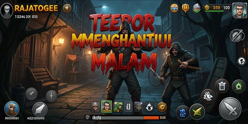 Gameplay menegangkan RAJATOGEL dengan efek suara yang mencekam.