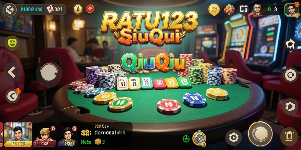 Tampilan gameplay seru dalam RATU123 dengan aksi QiuQiu yang mendebarkan.