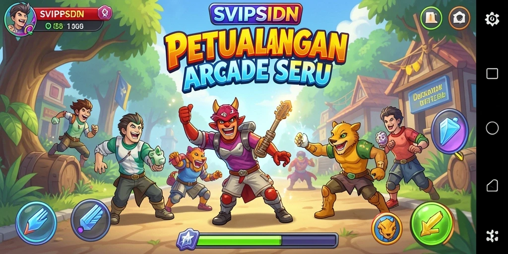 Tangkapan layar gameplay SVIPSIDN yang penuh aksi dan tantangan.
